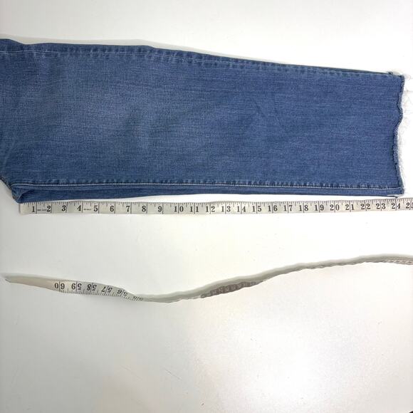 Madewell Slim Wide Leg Crop Crownridge Wash Raw Hem Edition 25 - Picture 8 of 8